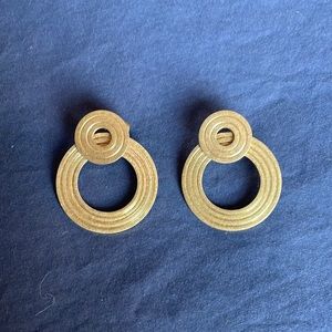 Gold Circle Madewell Earrings